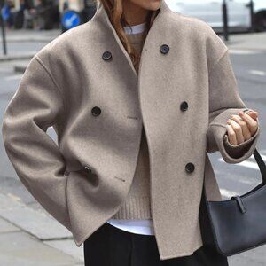 Commense Oversized Button-Down Jacket, NEW